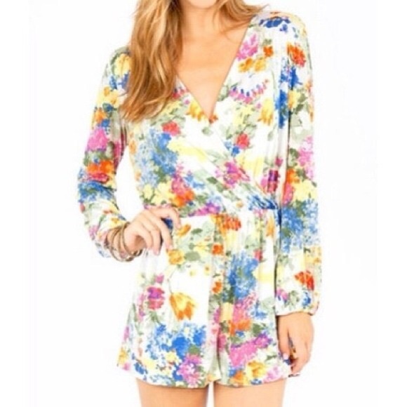 Honey Punch Pants - Honey Punch Floral Romper